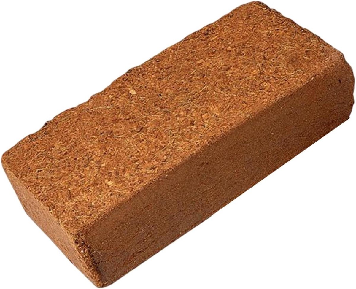 Potgrond Kokosvezel - Plantenblokken - Planten Kweken - Hoge Waterretentie - 7-9L - Bruin