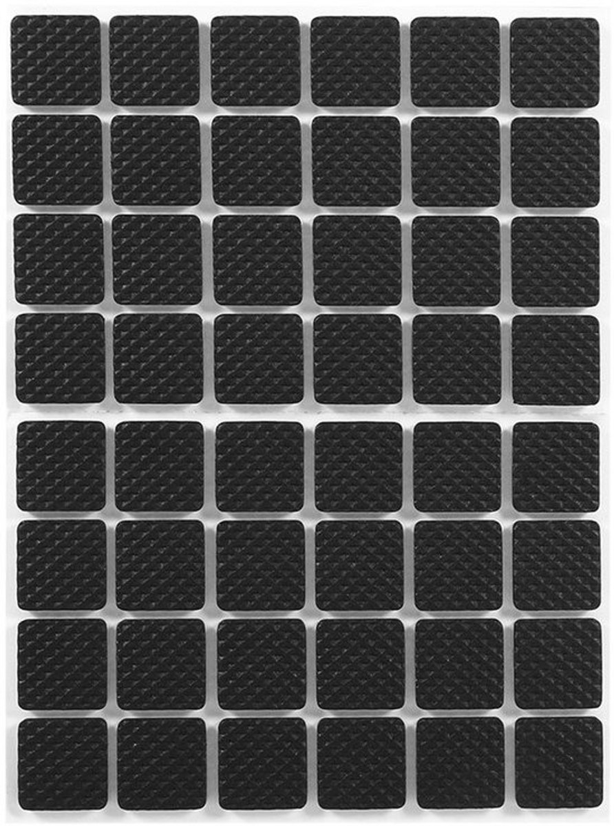 48-Delige Antislip Rubberen Voetjes - Bescherming voor Meubels - Zwart - Zelfklevend - Perfect voor Kasten en Apparaten - Voorkom Krassen