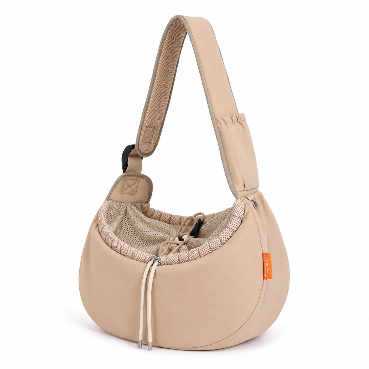 Gloovon® - Honden Draagtas - Huisdier Draagzak - Voor Kleine Hond en Kat - Waterafstotend - Ademend Mesh - 42x19x24 cm - Verstelbaar - Khaki