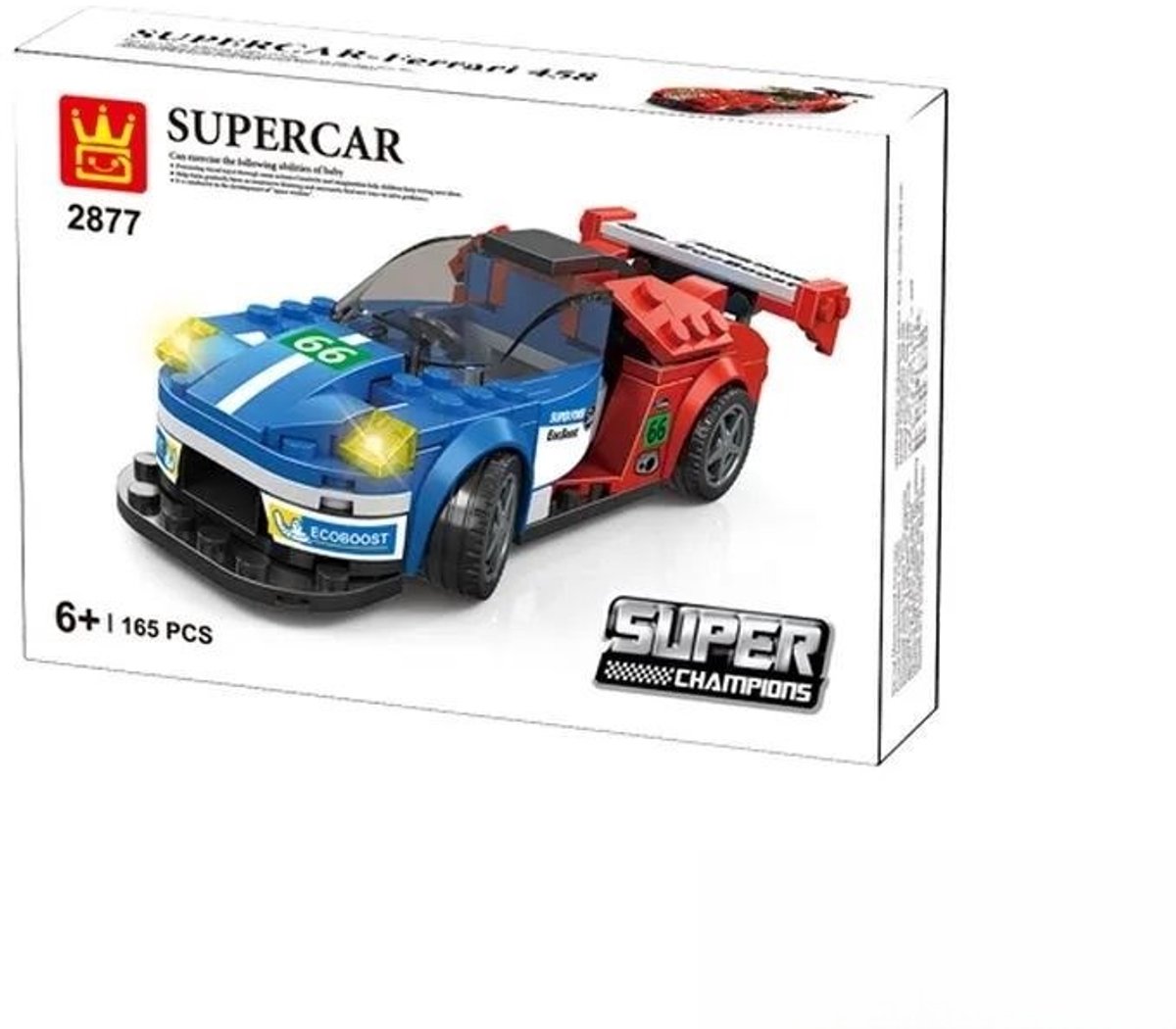 Wange 2877 - Supercar - Raceauto - 138 onderdelen - 6+