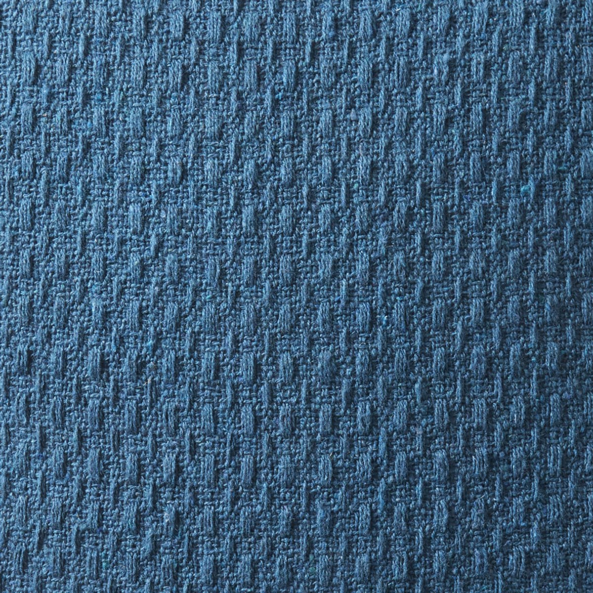 SnelShoppen - Drift Home Groenblauwe Plaid met Kwastjes (180x130 cm) - Duurzaam Gerecycled Katoen - Geweven Deken voor Bank en Tuin - Decoratieve Mand