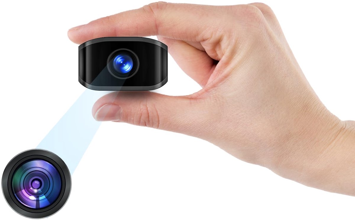 SnelShoppen - Mini-camera HD-bewakingscamera voor binnen, met bewegingsdetectie, ideaal voor veiligheid en bewaking van ouderen, kinderen en huisdiere