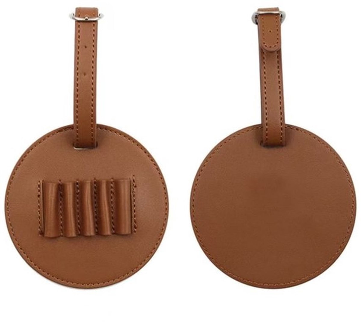 Bruine leren golf tee stand zonder 5-delige houten golf tee 3-1/4 inch haak golftas riemclip voor golftas