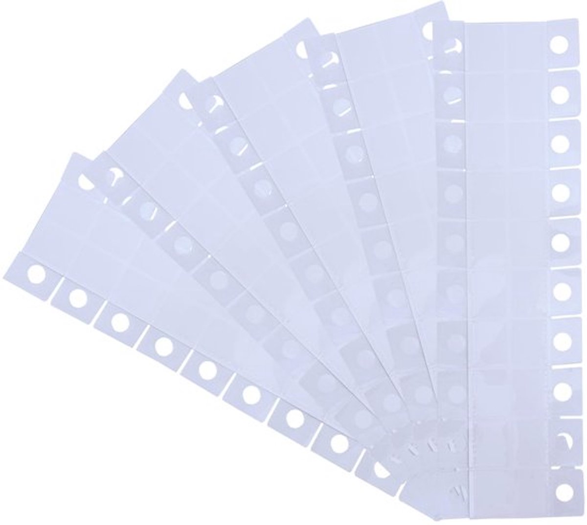 Hangtag 500 Stuks - PVC - Zelfklevend - Geschikt voor Retail - Voor Kleine/Lichte Voorwerpen - Duurzaam Materiaal - Hanghaken