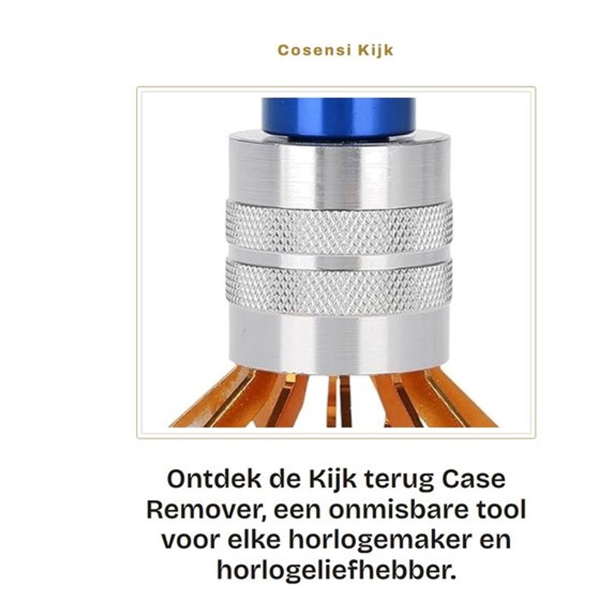 Kijk terug Case Remover - Horloge Opener - Eenvoudig te gebruiken - Blauw - Batterij vervangen - Handige reparatietool - Voor horlogemakers