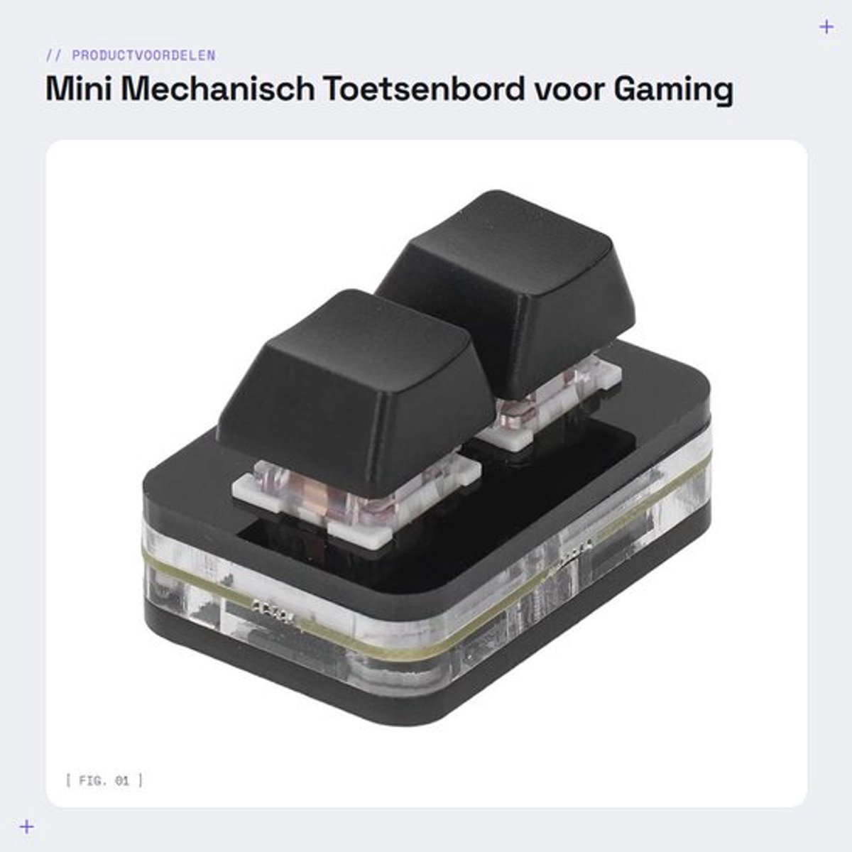 Mini Mechanisch Toetsenbord voor Gaming met Macro's