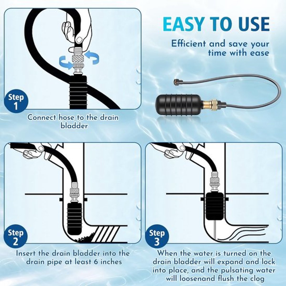 WC Ontstopper Professionele Perslucht - Afvoer Ontstopper - Toilet Ontstopper - Keuken Ontstopper - Badkamer Ontstopper - Voor Buizen 25 tot 152 mm - Afvoerreiniger