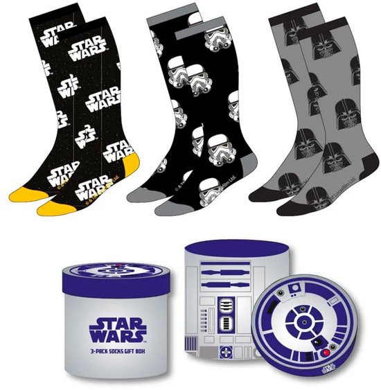 Star Wars - Stormtrooper Kousen - Darth Vader Sokken meerkleurig one size
