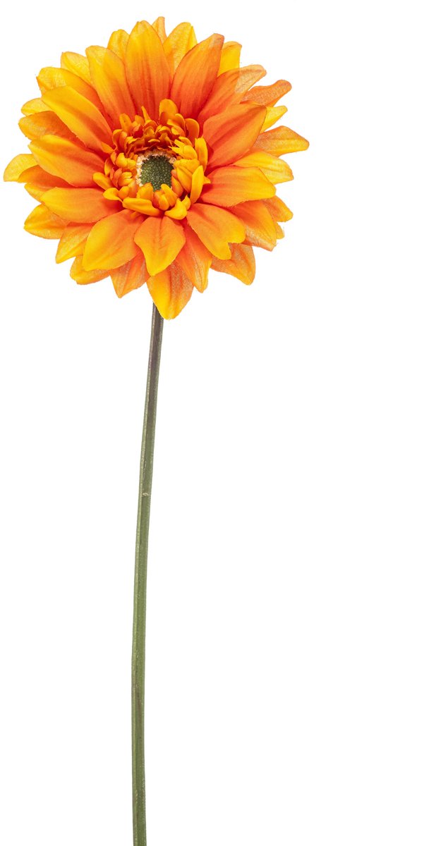 Emerald Kunstbloem Gerbera REC oranje 63cm - Kunstplant voor binnen