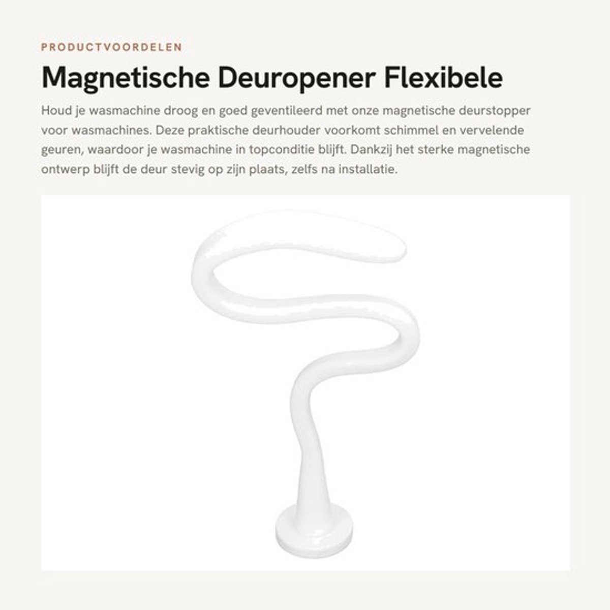 Wasmachine Deurstopper Sterke Magneet - Deurbuffer - Deurvastzetter - Verstelbaar - Hoogwaardige Materialen - Voorkomt Schimmel