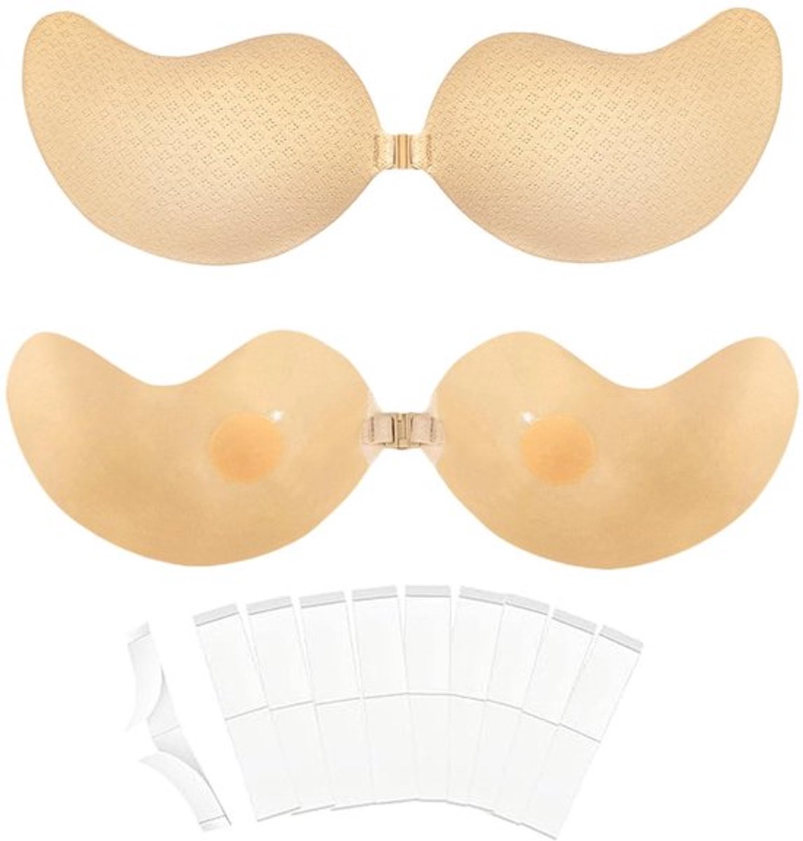 Sticky BH Push Up Dames - Strapless en Herbruikbaar met 10 Plakband