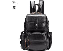 DE LAMASSU® Leren Rugzak Unisex Echt Leer Rugtas Casual Werktas Schooltas Reisrugzak Dagrugzak 18 Liter