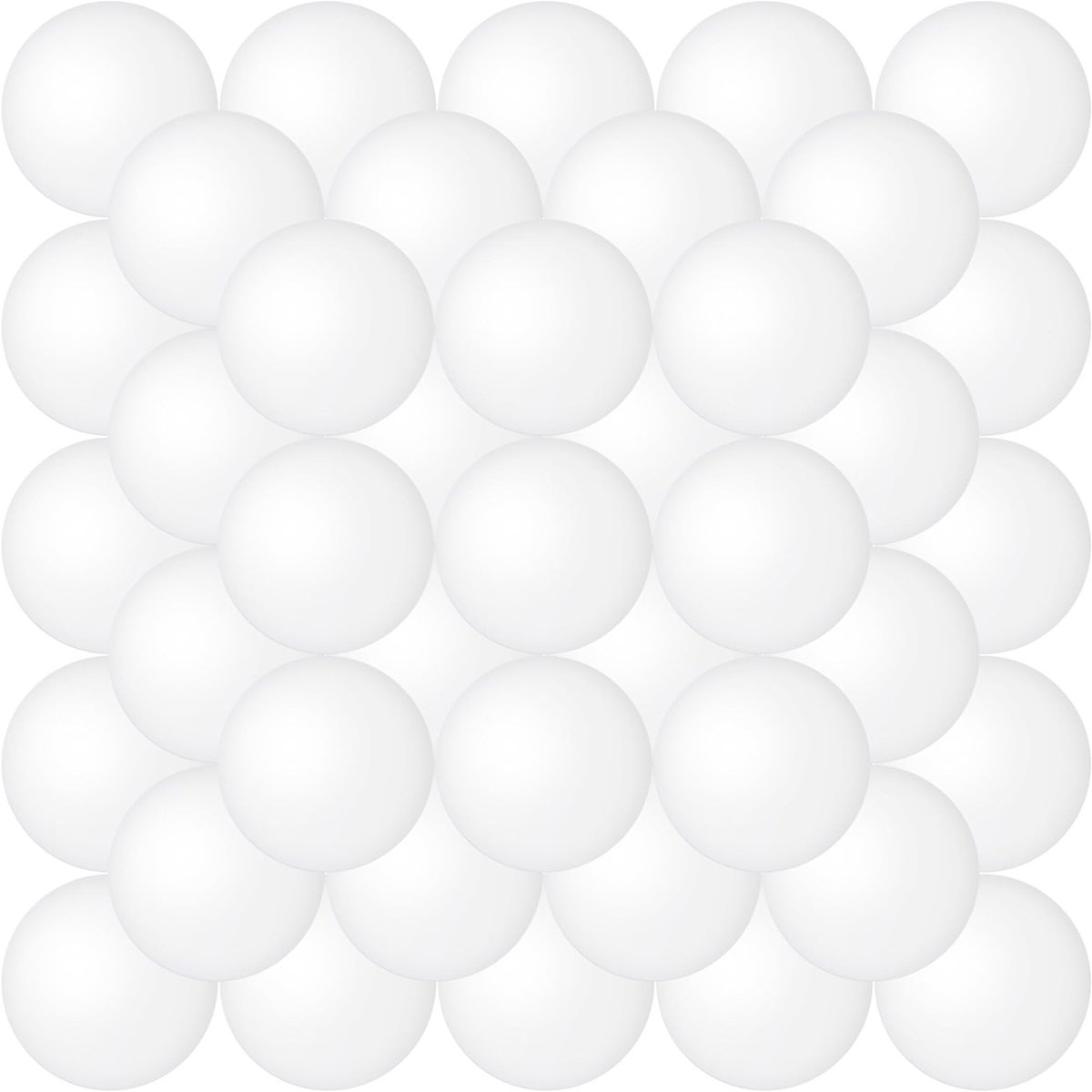 Witte pingpongballen voor beer pong, tafeltennis, feestspellen en knutselen - 40 stuks