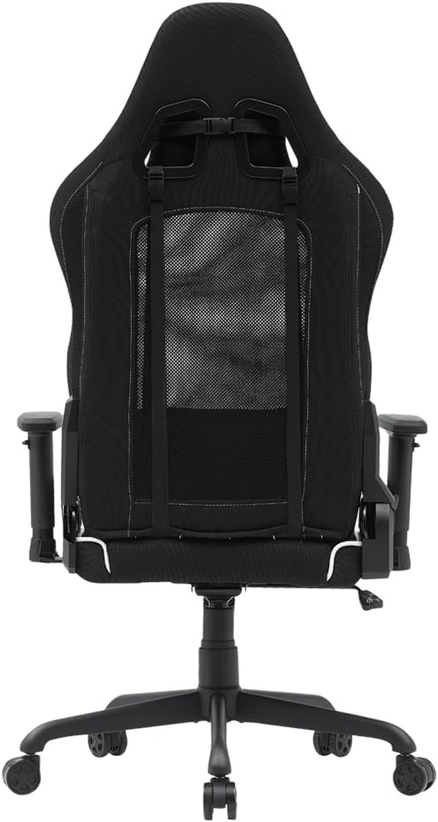 Gamingstoel - Ergonomische stoel - Comfortabel gamen - Transformatorontwerp - 56 x 70 x 132 cm - Zwart — afbeelding 5