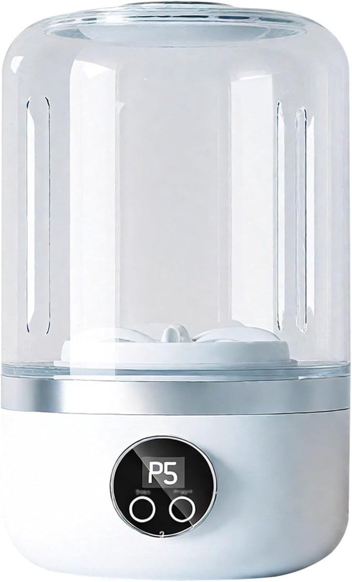 Mini Wasmachine Draagbare Wasmachine Oplaadbare Wasmachine Ondergoed Wassen Draadloos en Oplaadbaar 21.1 cm Hoog Wit