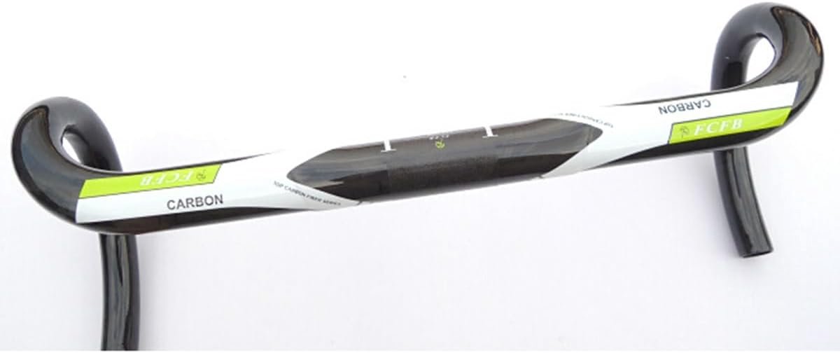 Fiets Stuur - Racefiets Handvatten - Comfortabel Fietsen - Ergonomisch Ontwerp - 420mm - Groen