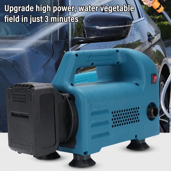 Elektrische Hogedrukreiniger - Drukspuit Auto - Auto Wassen - 2200W Krachtige Motor - 150 Bar - Grijs — afbeelding 2