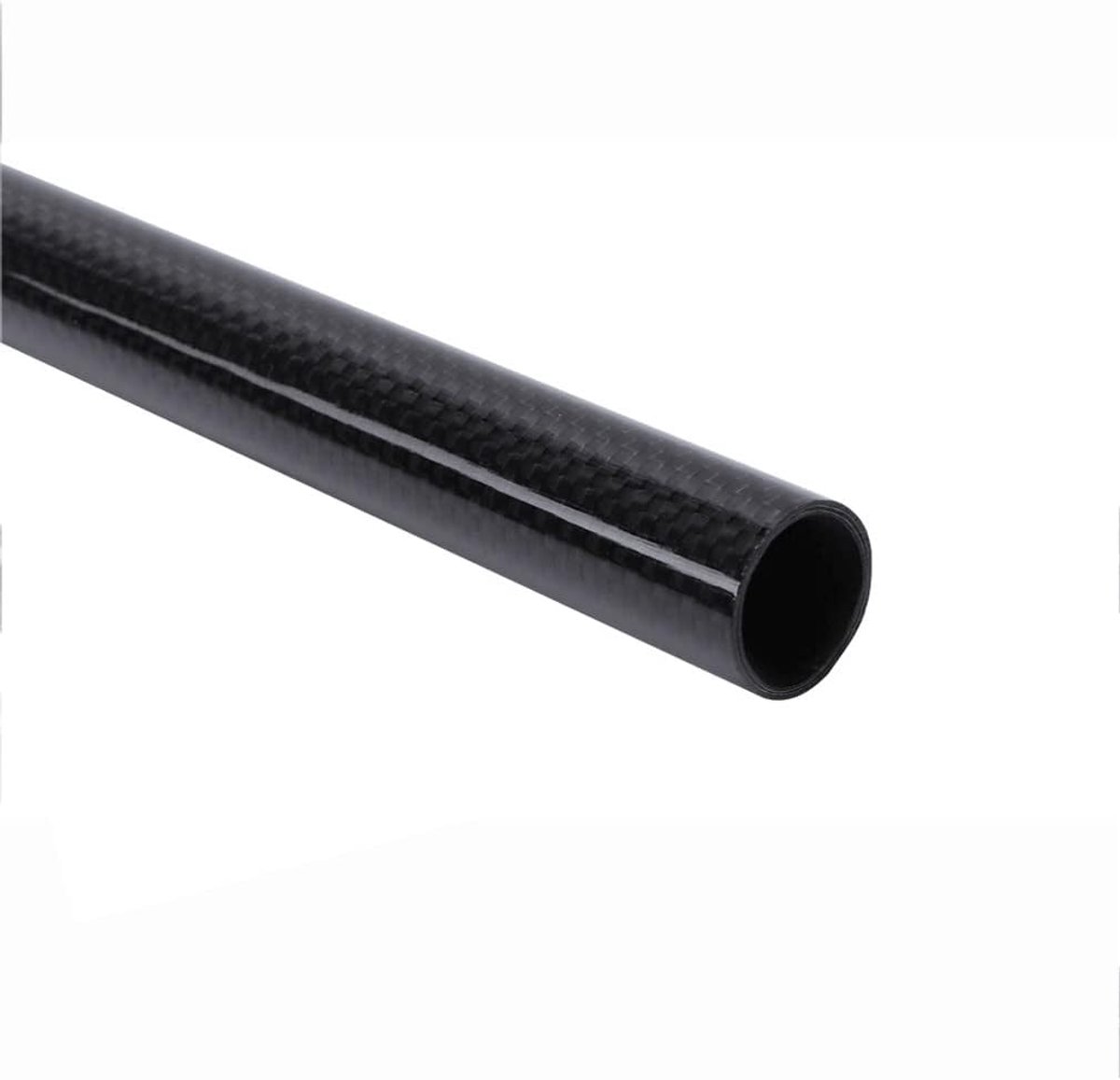 Vouwfiets Stuur - Platte Stangen BMX - Fietsen Comfortabeler - Lichtgewicht Koolstofvezel - 580mm 25.4mm - Glanzend Zwart