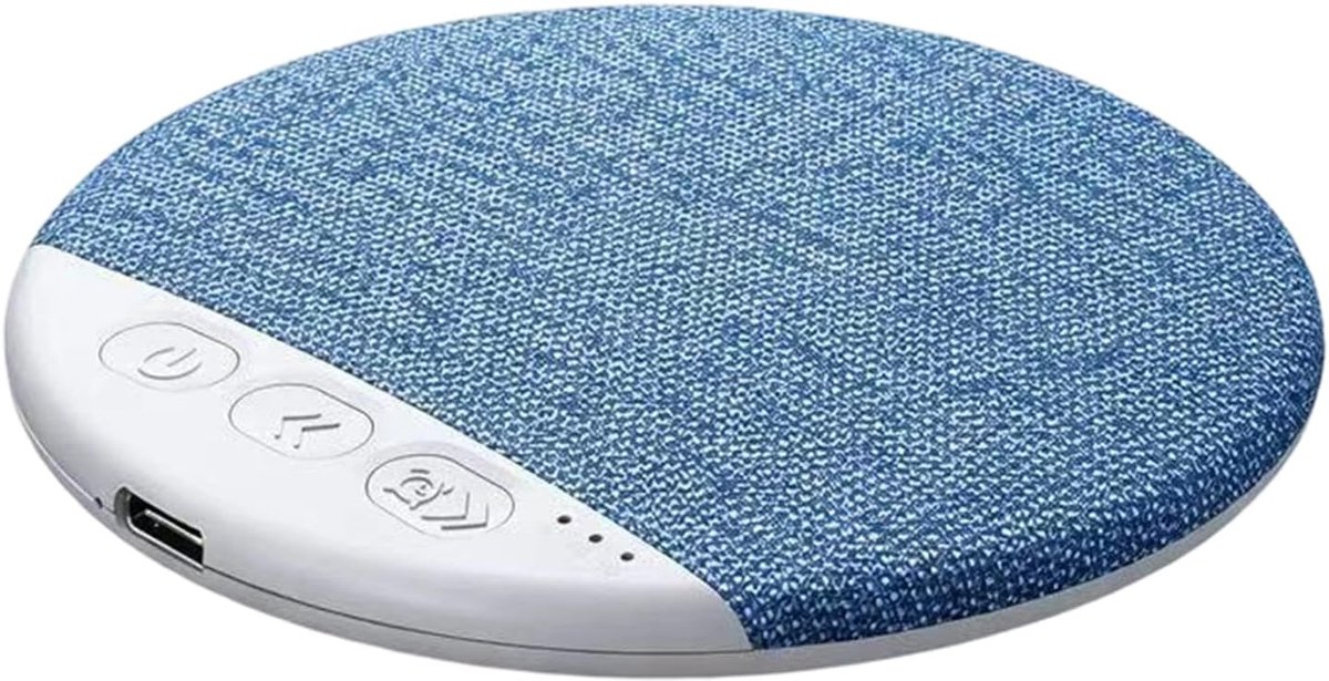 Slaapkussenspeakers - Kussenluidspreker Witte Ruis - Rustig Slapen - Botgeleidingstechnologie - 23 x 116 x 23 cm - Blauw