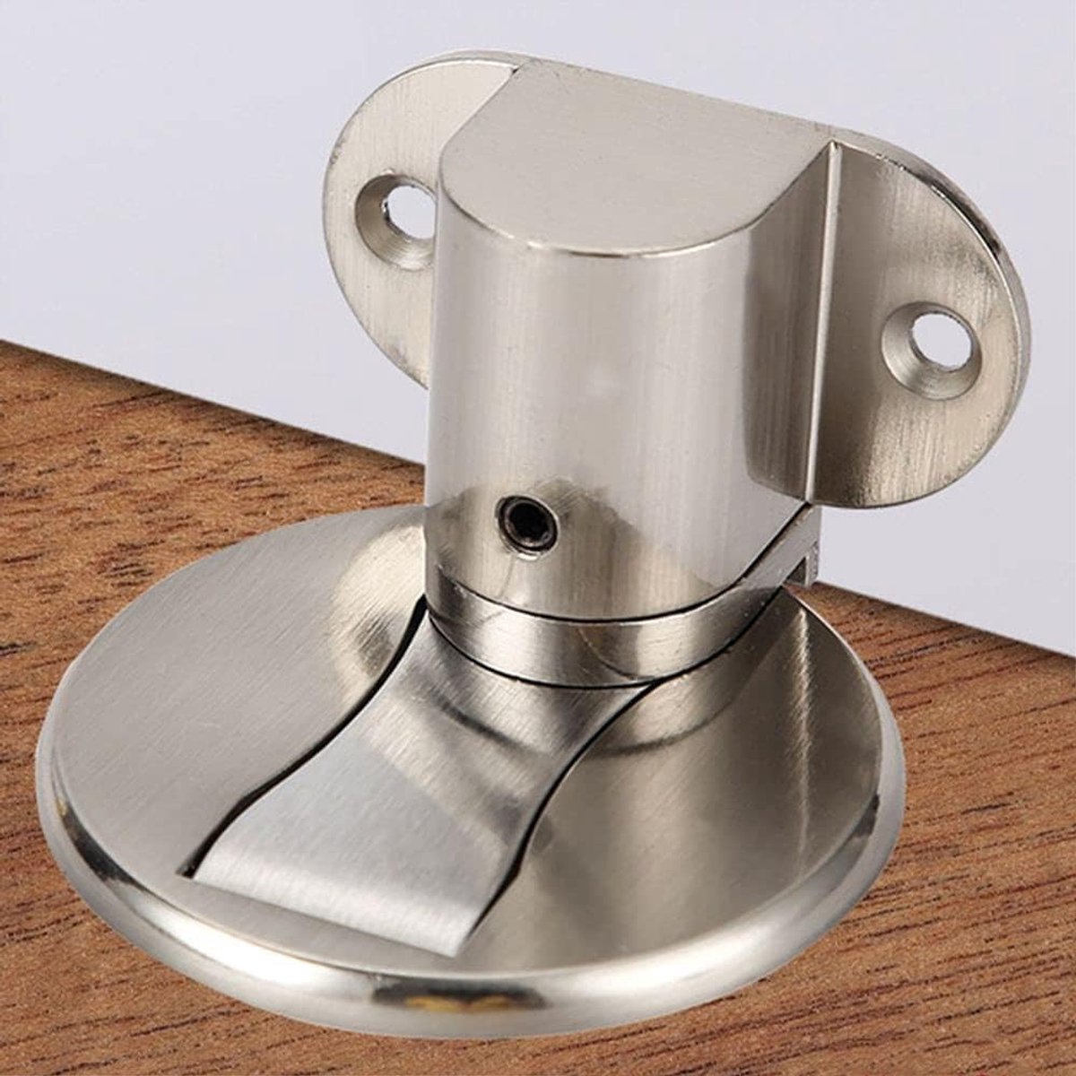 Magnetische Deurstopper - Deurwig Deur Buffer - Voorkomt Deurschade - In Hoogte Verstelbaar - 5-30 mm Naad - Zwart