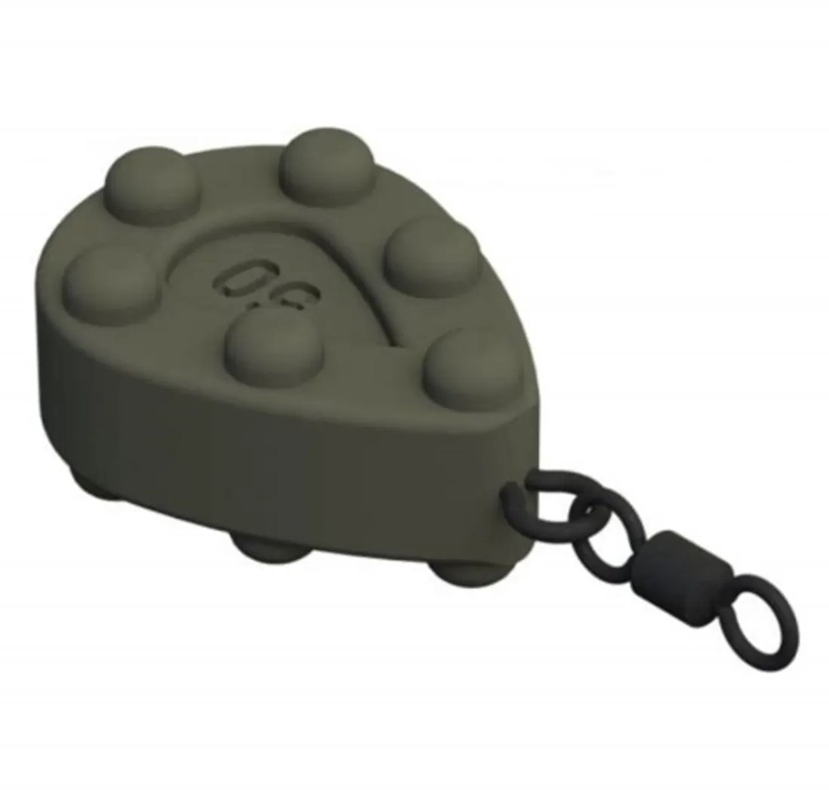 Rigsolutions Loodvrij Stubby Pear Swivel karpergewicht 80 tot 140 gram 80 Gram