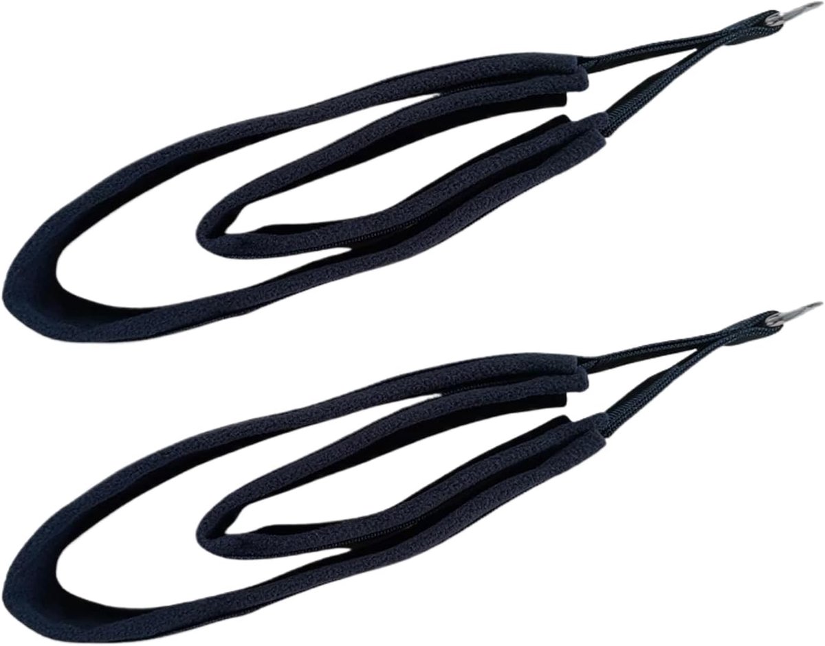 Yoga Rekband - Pilates Riemen - Flexibiliteit Verbeteren - Dubbele Ring Verbinding - 35 x 5 x 2 cm - Zwart