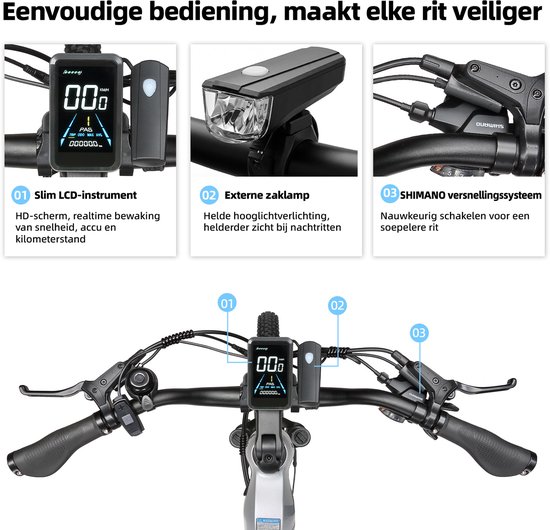 TTGO E-SUVO S6 - Full Suspension Elektrische Mountainbike - 27,5 inch Aluminium Softtail Frame - 120 km Actieradius - 720Wh Grote Accu - 70Nm Krachtig Koppel - Hydraulische Schijfremmen - Shimano 7 Versnellingen - Groen van TTGO — afbeelding 5