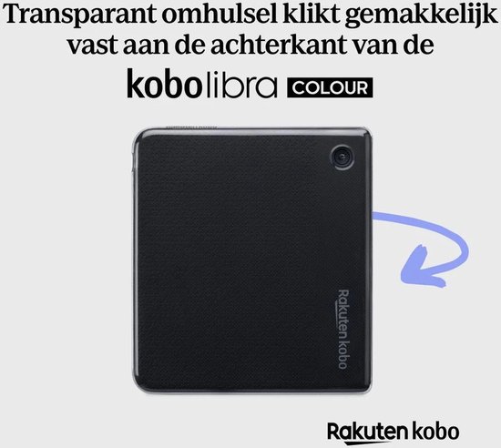Kobo Libra Colour Hoes voor eReader - Clear Case - Transparant - Bumpercase van Kobo — afbeelding 5