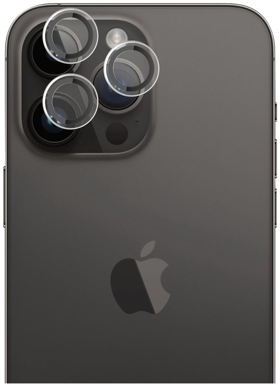 Protection d'objectif Rosso pour Apple 14 iPhone / 14 Pro Max - Compatible avec les coques - Tempered Glass 9H - Installation facile avec plateau - Transparent