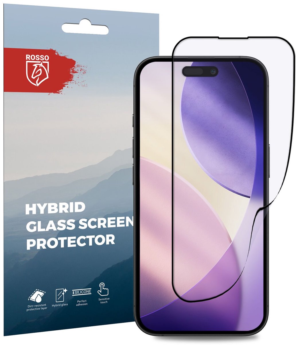 Rosso Hybrid Glass Geschikt voor Apple iPhone 17 Pro Max - PMMA Glas Screen Protector - Plexiglas - Ultradun - Beschermlaag - Ultra Clear