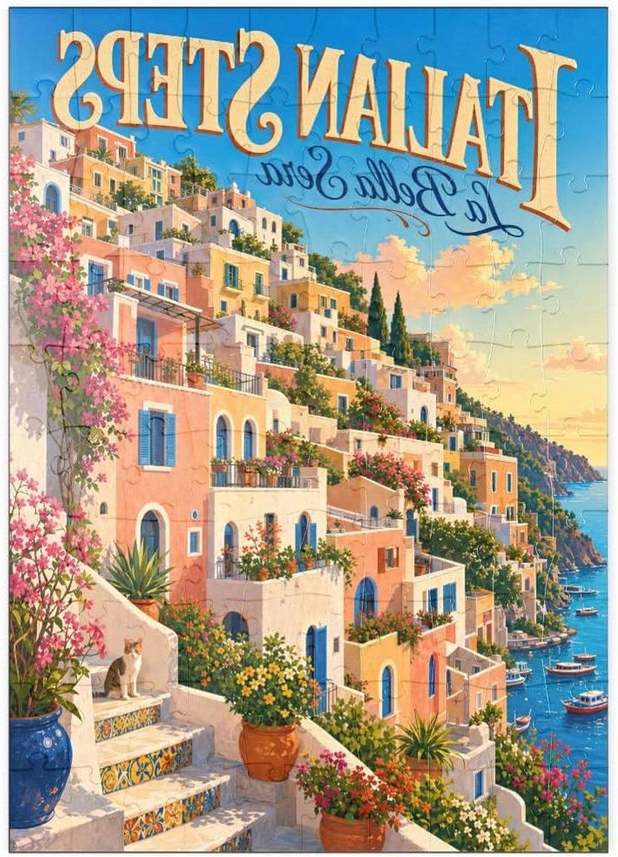 Legpuzzel Zonsondergang - Landschap Puzzel - Ontspanning Thuis - Hoge Resolutie Print - 100 Stukjes - Multicolor