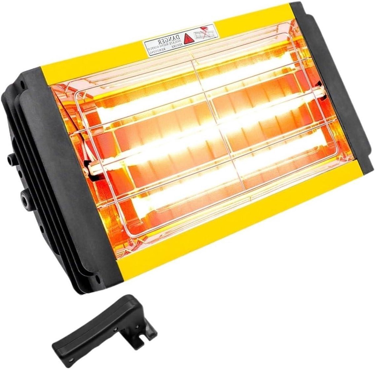 Infrarood Verfverwijderaar - Infraroodlamp Verf - Verf Drogen - Kortegolf Infrarood - 31 x 20 x 10 cm - Zwart