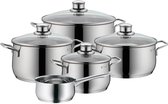 WMF Diadem Plus - Pannenset - 5-delig - Geschikt voor Inductie - RVS - Inclusief Deksels