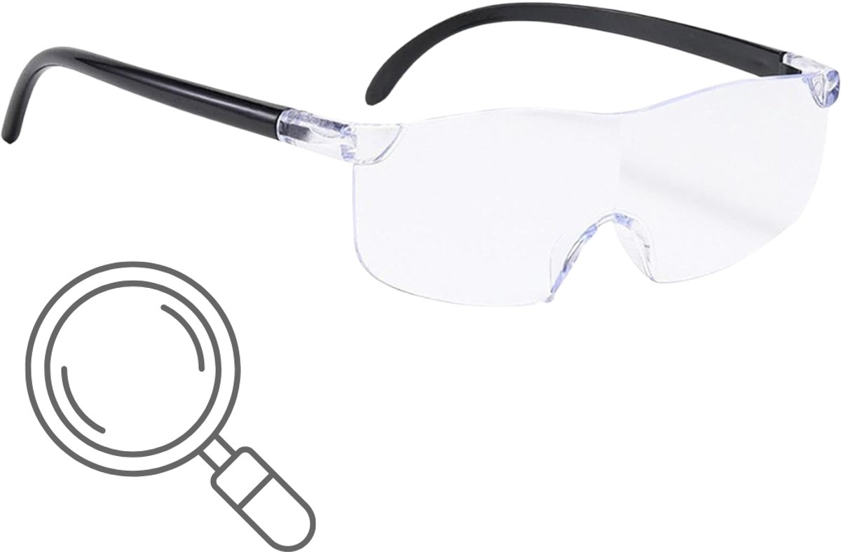 Loepbril voor Volwassenen - Vergrootglas Bril - Vergrootspiegel met Verlichting