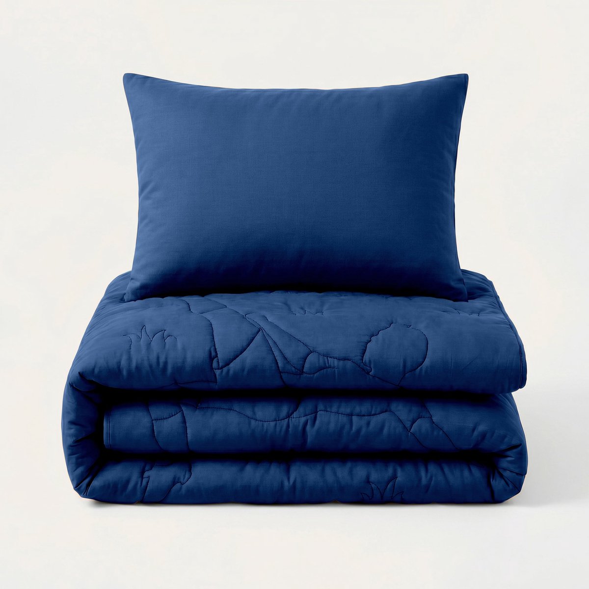 HappyBed Kinderdekbed zonder overtrek - Wasbaar dekbed - Dekbed zonder hoes - 2 in 1 dekbed - Dekbed met print - Hoesloos dekbed - Navy