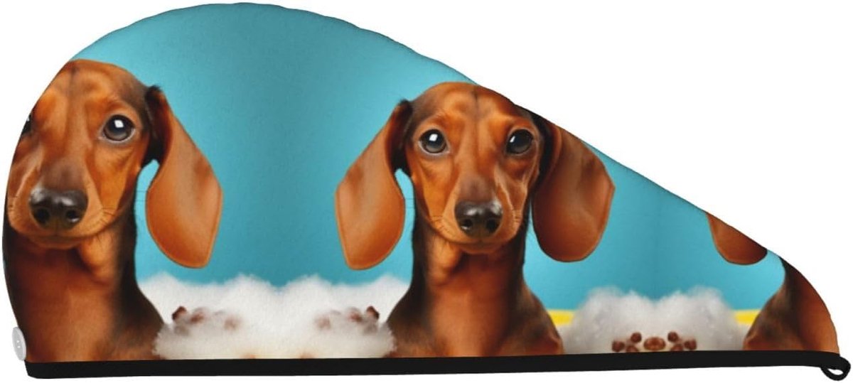 Haardrogende Cap - Haartulband - Haar Drogen - Super Absorberend - 64 x 26 cm - Zwart