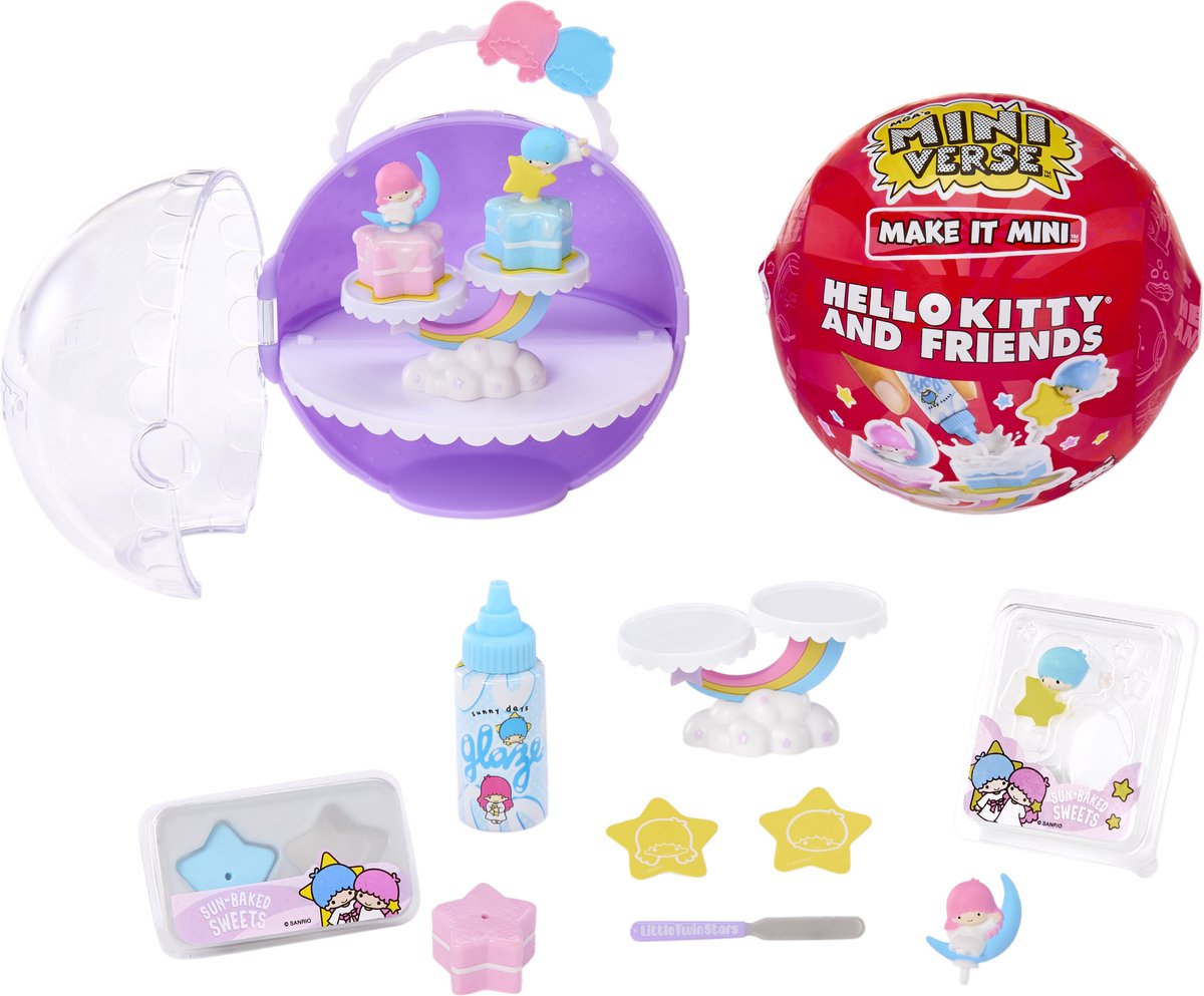 Miniverse - Make It Mini Hello Kitty and Friends - Series 4 - Knutselset - Miniaturen Maken — cadeau in Hobby - foto 2