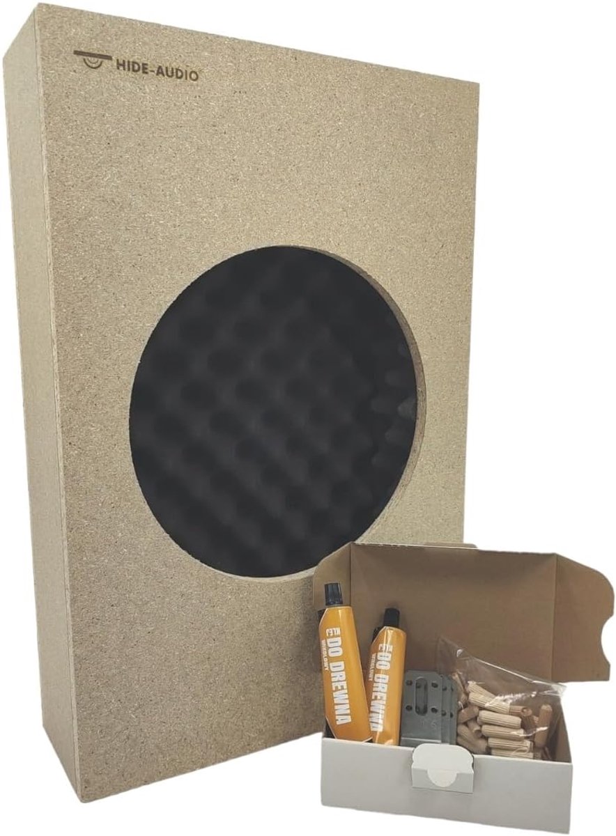 Akoestische behuizing - Luidsprekerkast V244103 - Home audio - Vlamvertragend schuim - 500 x 330 x 120 mm - Zwart