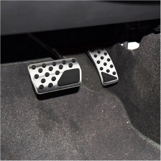 Auto Pedaal Covers - Pedaal Vervanging - Verbeterde Rijervaring - Roestvrij Staal en Rubber - Set van 2 — afbeelding 3