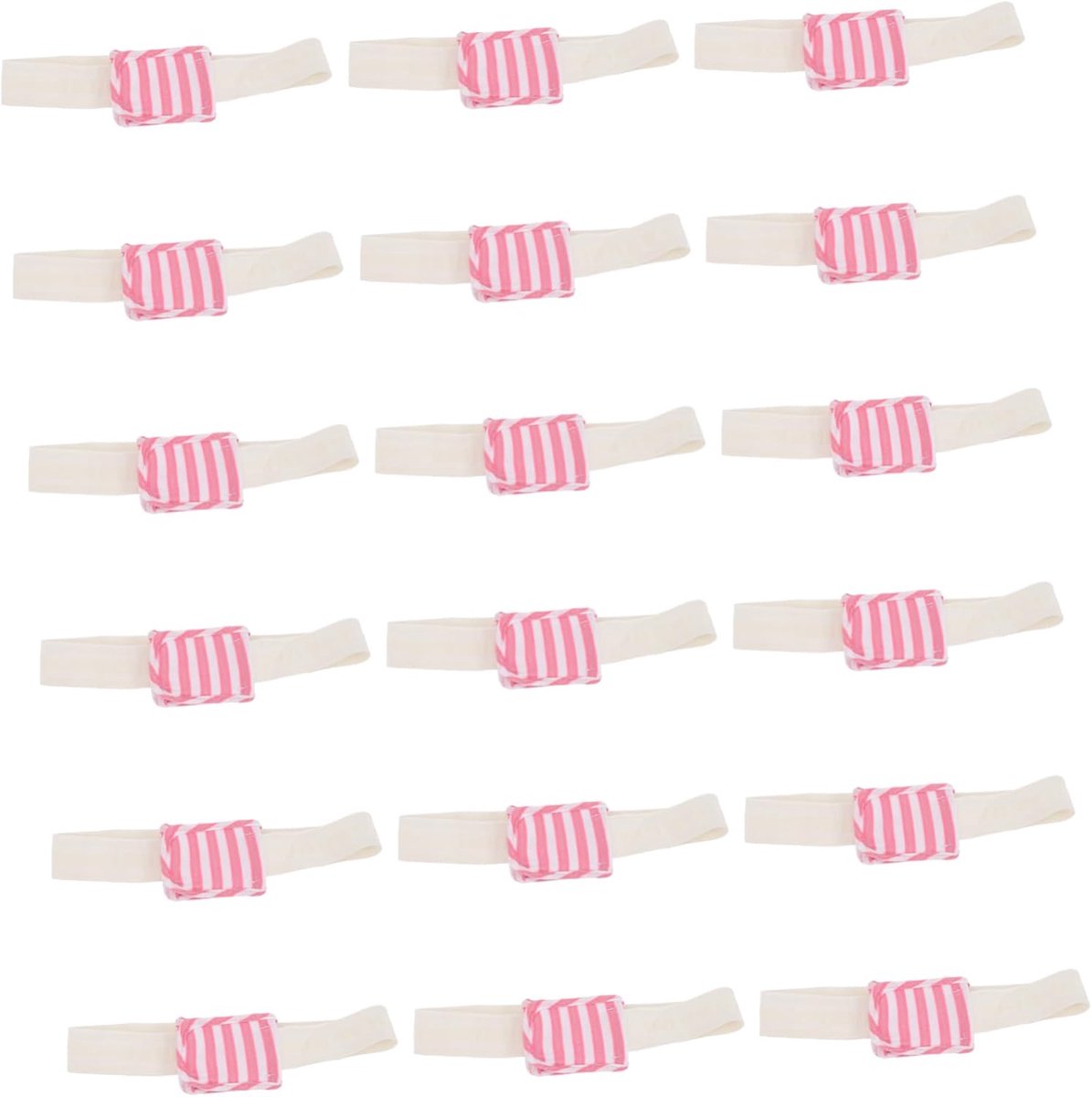 Luierriem - Luierklem Babyluier - Baby Luier Bevestigen - Verstelbaar Elastisch - 18 stuks - Roze