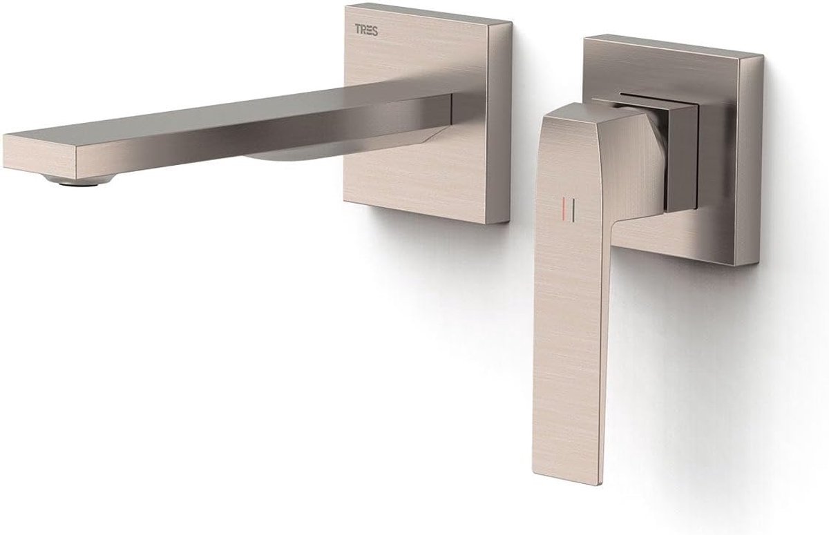 Kraan Onderdeel - Wastafelkraan Onderdeel Keukenonderdeel - Badkamer Renoveren - Alleen Zichtbaar Deel - 180 mm Uitloop - Staal