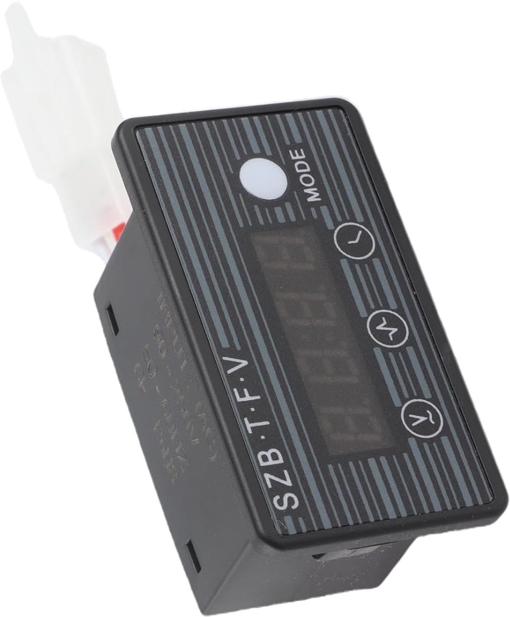 Digitale Spanningsmeter - Generator Meter - Generator Monitoren - Lichtgewicht Kunststof - 10 x 7 x 3 cm - Zwart