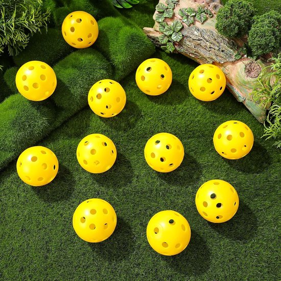 Golf Oefenballen - Plastic Golfballen - Swing Verbeteren - Geperforeerd Ontwerp - 4.20 cm - Geel van GOLF — afbeelding 4