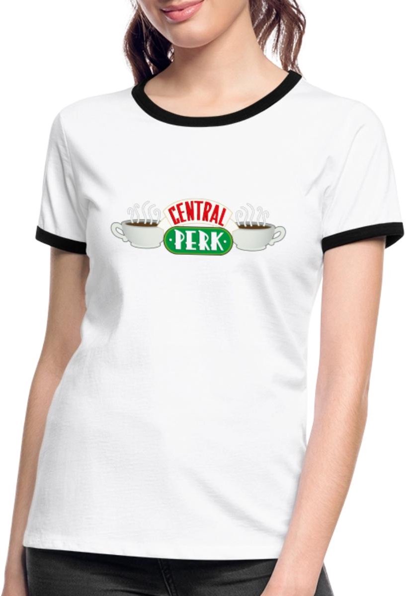 Friends Central Perk Logo Vrouwen Contrast Shirt