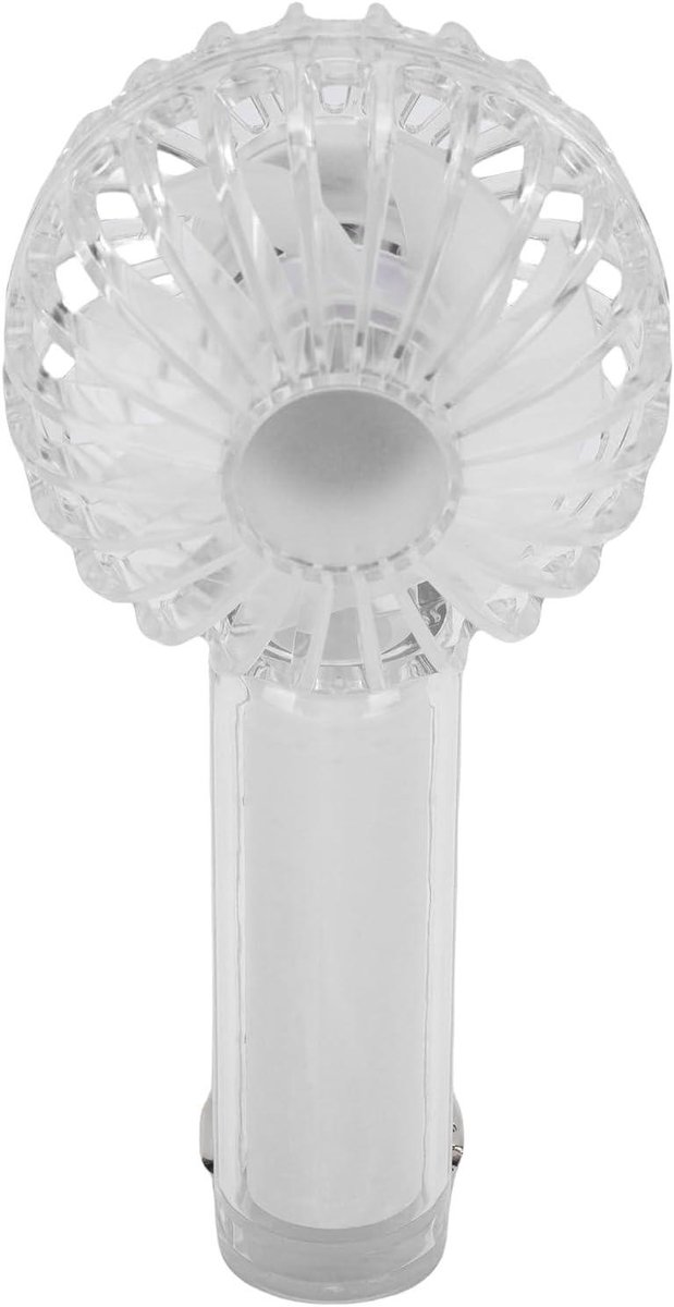 Mini Handventilator - Draagbare Ventilator - Persoonlijke Koeling - Stille Nachtmodus - 143mm Hoog - Wit
