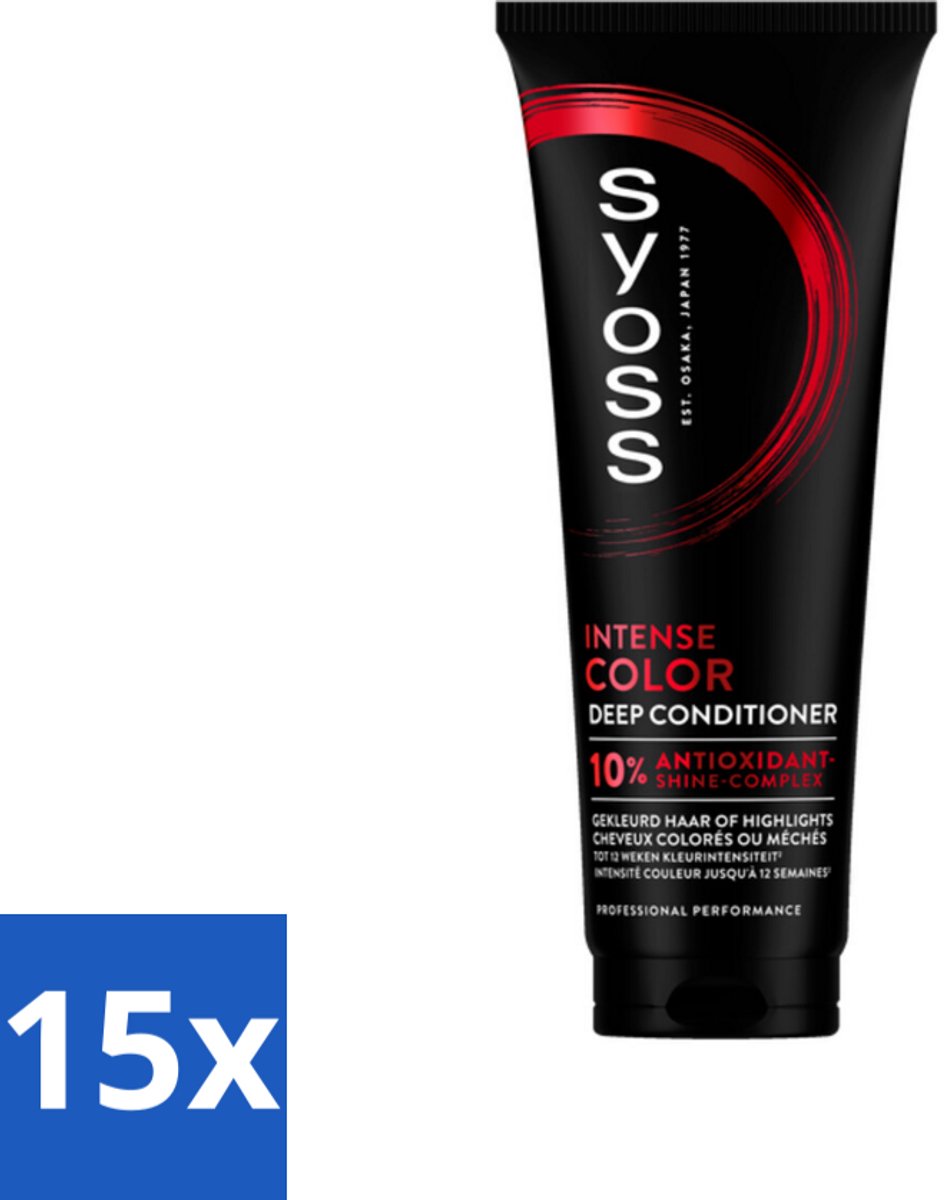 15 x Syoss - Color - Conditioner - Kleurbehoud tot 12 Weken - 250 ml - Kleurbehoud - Gekleurd Haar - Haarkleur - Haartype - Salonkwaliteit