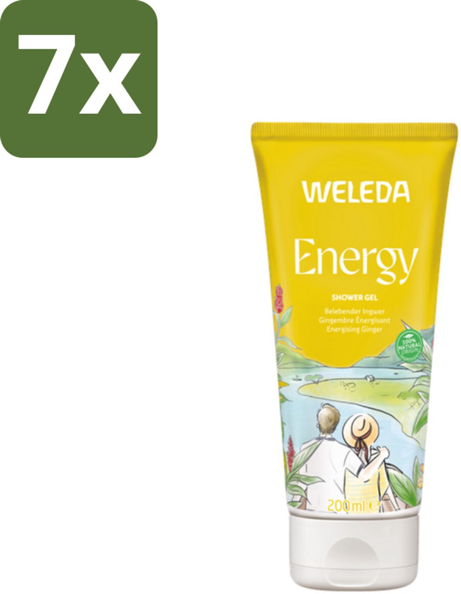 WELEDA - Douchegel Aroma Shower Energy - 200 ml - Bulkverpakking - 7 stuks