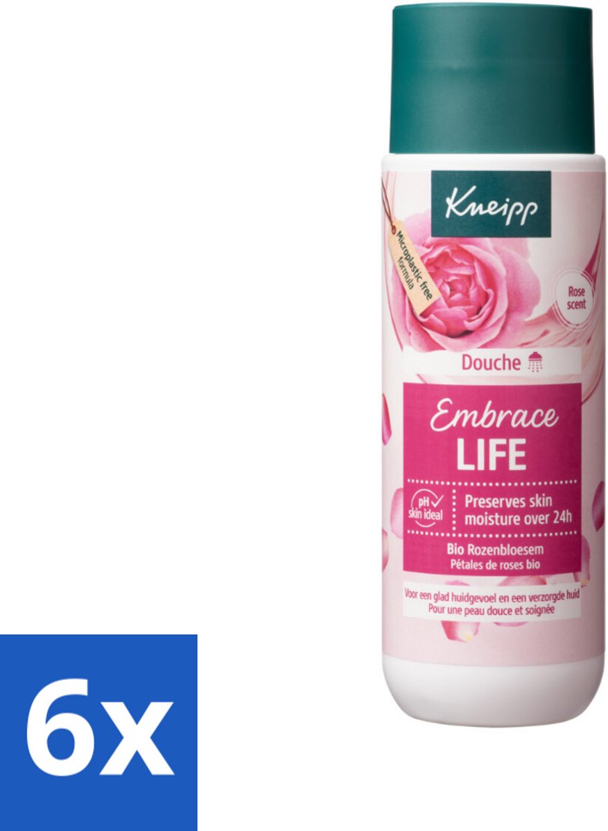 Kneipp - Douchegel - Embrace Life - 200 ml - Voordeelverpakking - 6 stuks