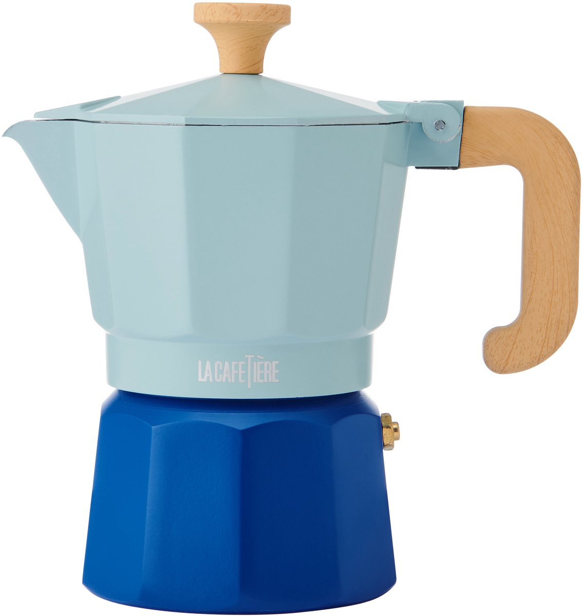 La Cafetière - Venice Percolator - Aluminium - Hemelsblauw - 3 Kops - 150ml