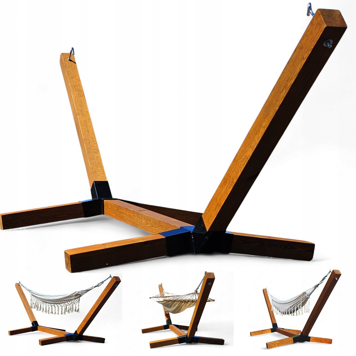 XXL Houten XXL Hamak Standaard - Extra Dik & Geverfd - 350cm
